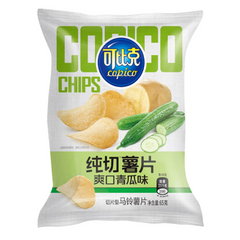 Kebike Pur geschnittene Kartoffelchips (erfrischender Gurkengeschmack) 65G