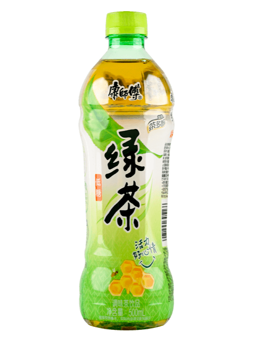 MHD:18.04.2024 Kang Shifu Jasmin-Grüntee mit Honig – Weniger Zucker, 500 ml