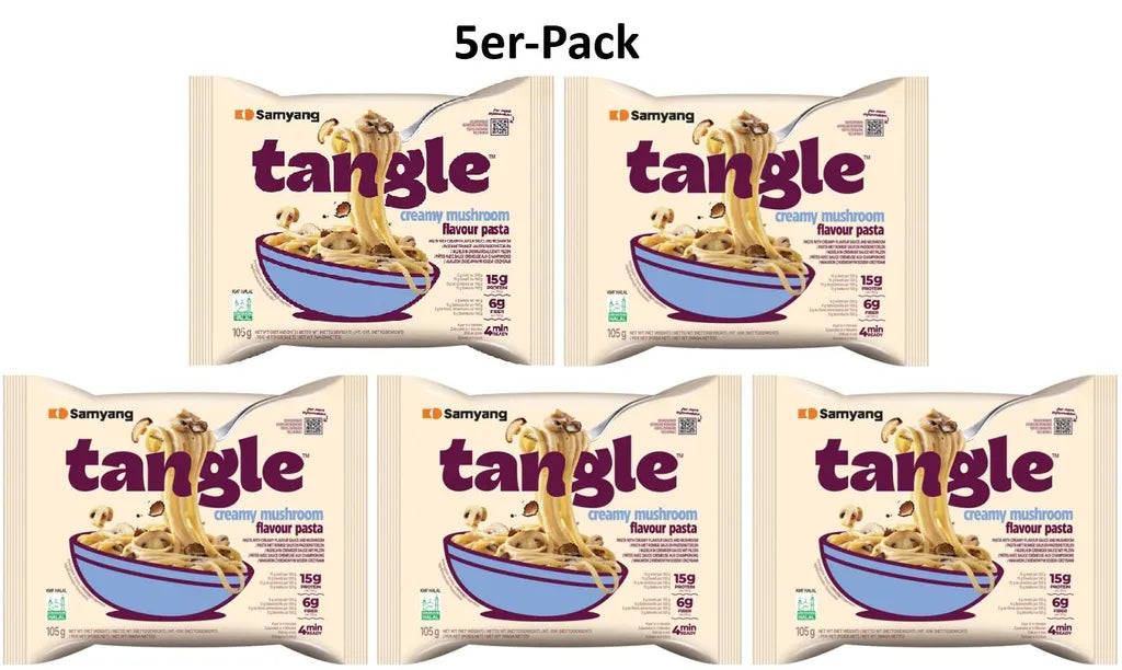 SAMYANG Instant Nudeln Tangle Cremige Pilze 5er-Pack (5x105g)