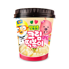 GRUNAMU Pororo Creme Tteokbbokki Koreanischer Reiskuchen mit Sahnesauce  115g