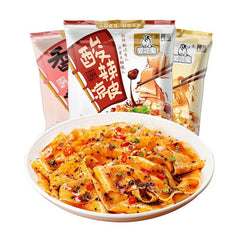 5er Pack Baijia Akuan Aichigui Instant Liangpi, scharf und sauer 100 g x 5