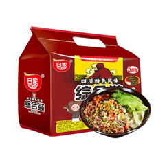 5er-Pack Baijia Glasnudelsuppe Fünf Geschmack Kombination 538 g