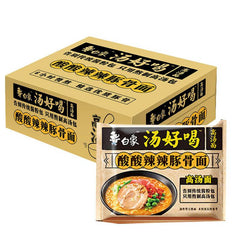 5er-Pack BaiXiang Instant Nudelsuppen, scharfer und saurer Schweineknochen Geschmack 112,5 g x 5