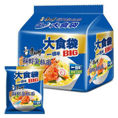 5er-Pack Mr. Kang Big Bag Instant Nudeln Garnelen und Fisch Geschmack 695 g （139 g x 5）