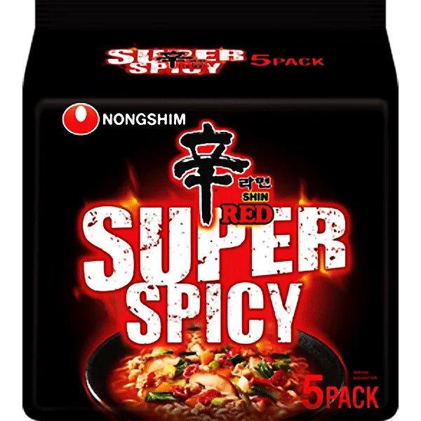 5er-Pack Nongshim SUPER SPICY Red Shin Ramyun Multipack 5×120 g