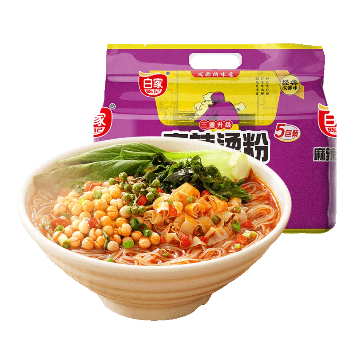 Baijia Hot & Spicy Vermicelli 5pcs 525g