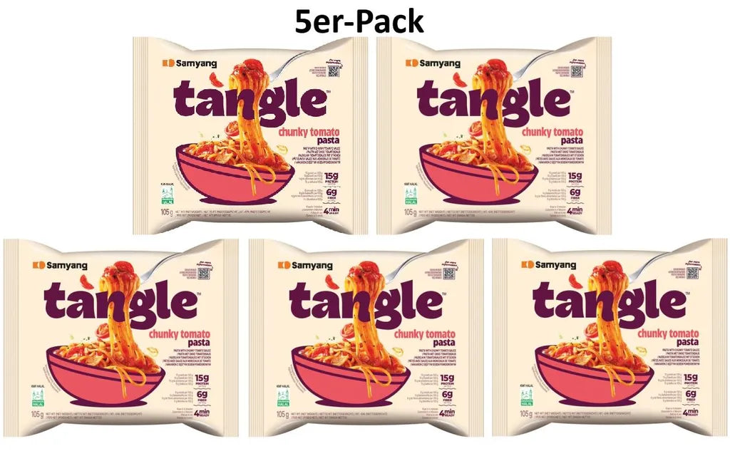 SAMYANG Instant Nudeln Tangle Stückige Tomate 5er-Pack (5x105g)