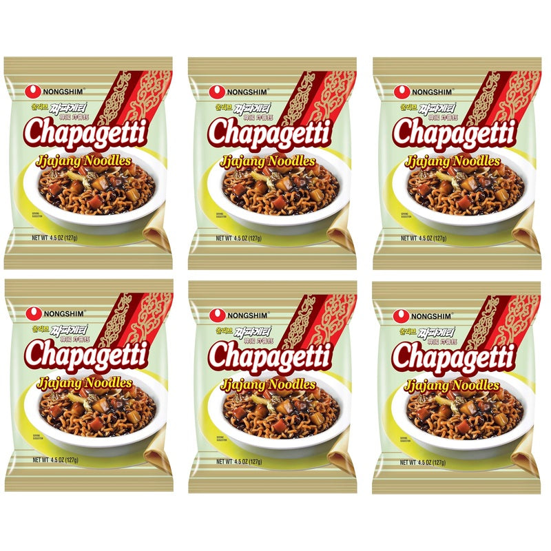 Nongshim Instant Nudelsuppe Chapagetti 6 X 120g