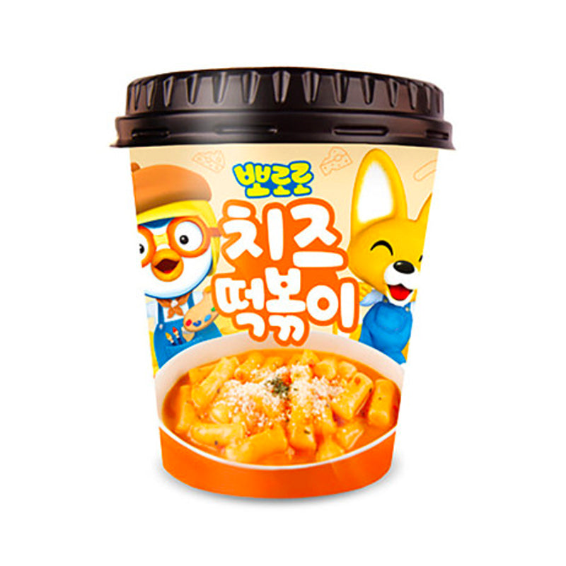 GRUNAMU Pororo Käse Tteokbbokki Tteokbokki-Reiskuchen mit Käse Geschmack 110g