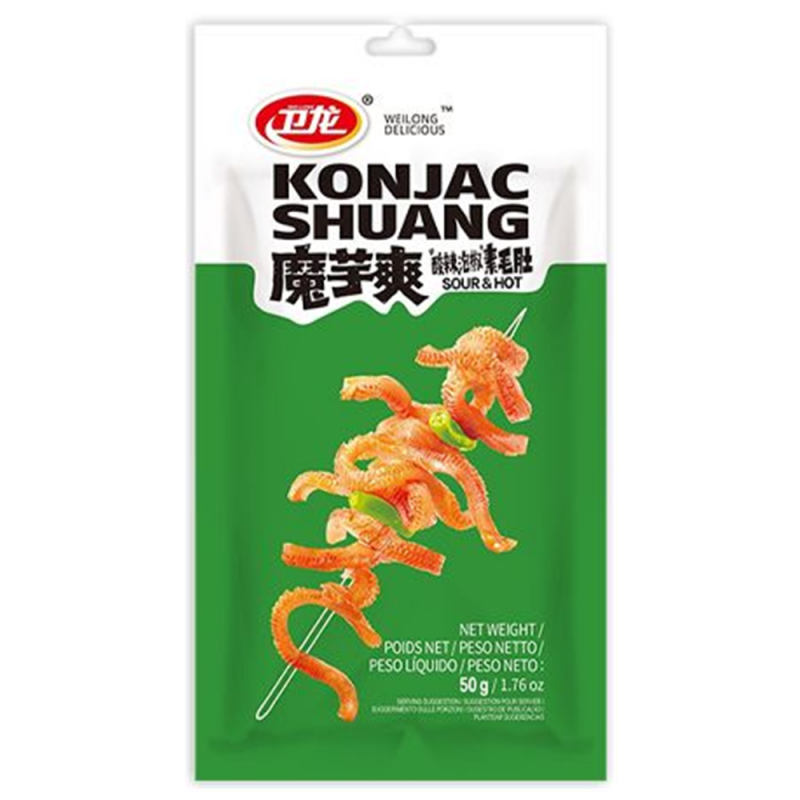 WEILONG Konjak Streifen sauer & scharf 50 g