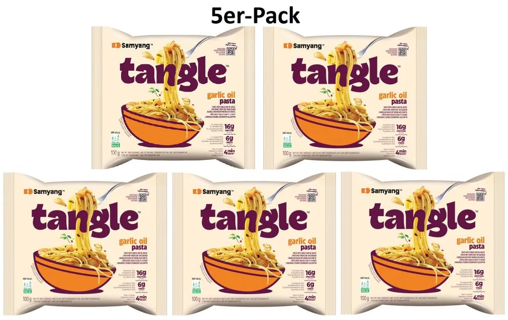 SAMYANG Instant Nudeln Tangle Knoblauchöl 5er-Pack (5x100g)