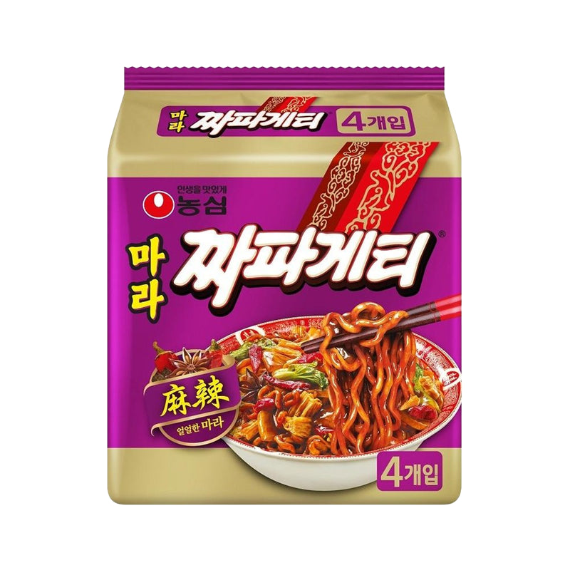 NONGSHIM Mala Jjapagetti [Bündel] 4 x 140g