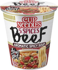 MHD:10.2024 Nissin Becher Instantnudeln Würzige Rindernudeln 65 g