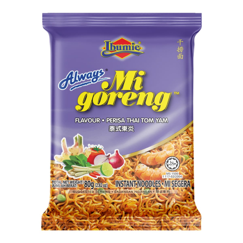 IBUMIE Mi Goreng Perisa Thai Tom Yam 80g