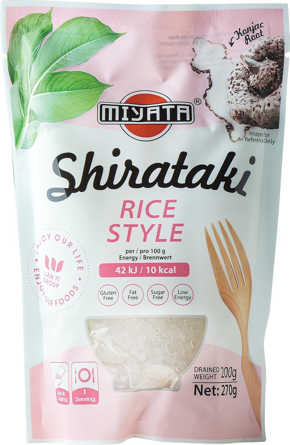 Miyata Shirataki Reis Style, aus Konjakmehl 270 g