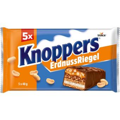 Knoppers Erdnuss-Schokoriegel 5er-Pack 5 x 40g