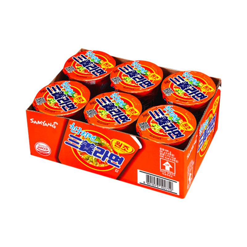 SAMYANG Samyang Ramyeon [Bündel] Instant Nudelsuppe im Becher - Original 6 x 65g