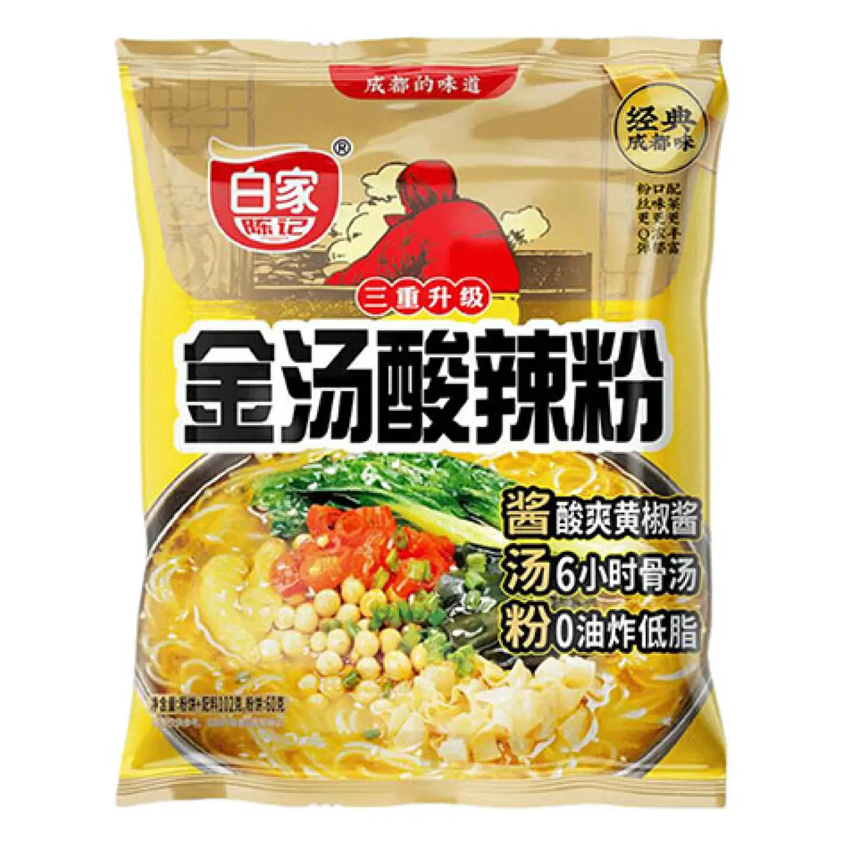 Baijia  Instant Vermicelli - Sour Soup (Bag) 102g