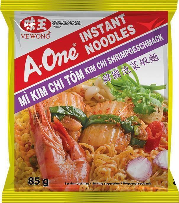 A-ONE Instantnudeln Kim Chi Shrimps 85 g