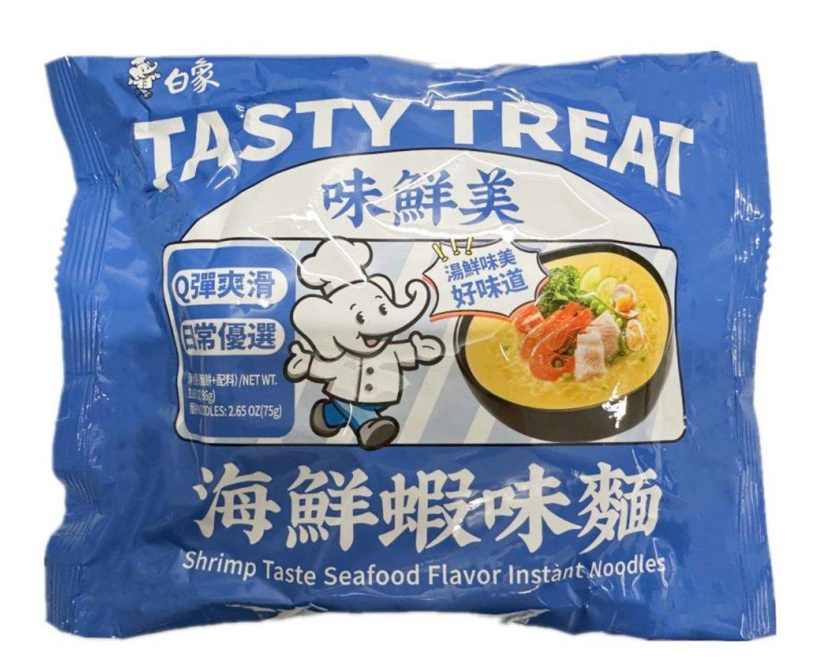 BAIXIANG Instant Nudelsuppe mit Meeresfrüchte Geschmack 86 g