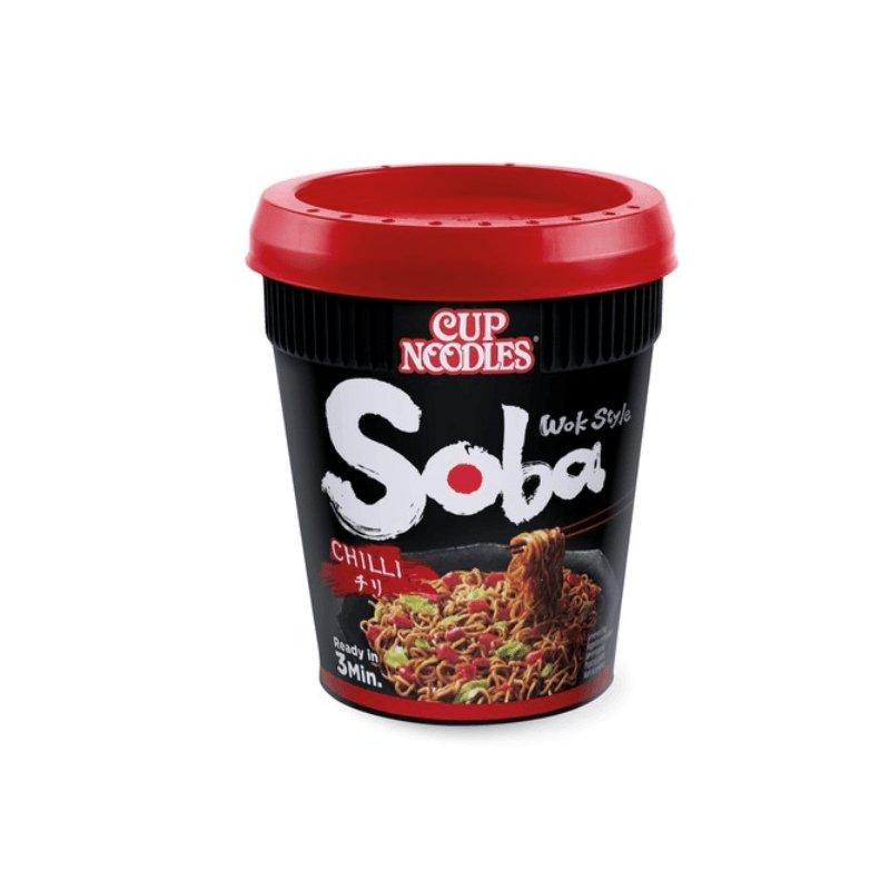 Becher Nissin Soba Instant-Nudeln mit Chili-Gewürzsauce 92 g