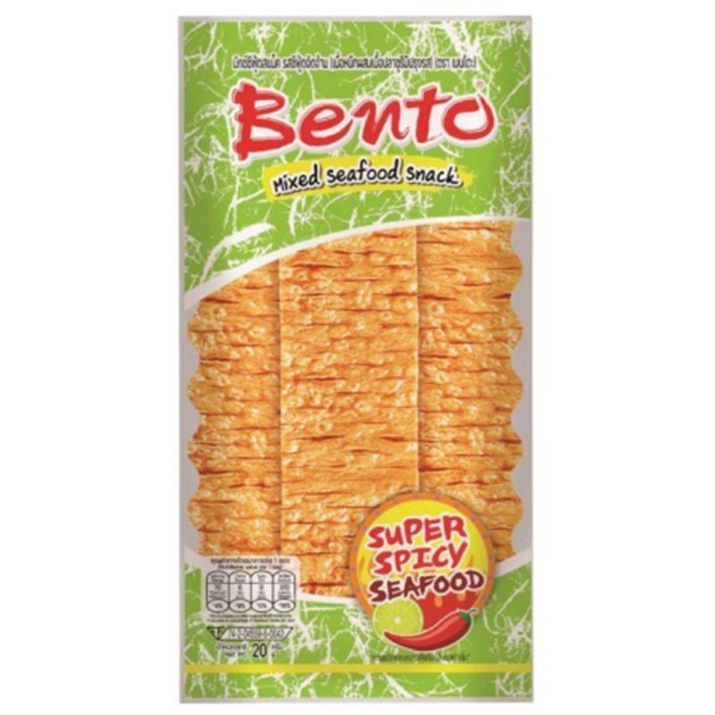 BENTO Knabberei aus Tintenfisch und Surimi Meeresfrüchtegeschmack 20g