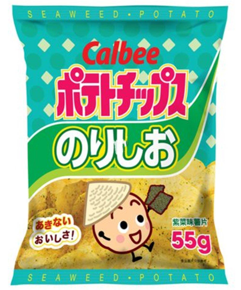 CALBEE Kartoffelchips Seetang 55 g