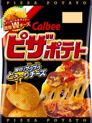 Calbee Pizza Cheese Chips - KARTOFFEL CHIPS PIZZA GESCHMACK 55 g