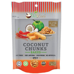 DELICOCO Kokosnussstücke gebacken Scharf 60 g