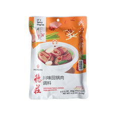 DEZHUANG Sichuan zweimal gekochtes Schweinefleisch Gewürz 120 g
