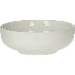 Dish Porcelain Bowl White Soup Bowl White Easy for Wash Simple Style DIA16.5 cmxH6 cm