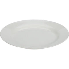 Dish Porcelain Plate White Salad Plate White Easy for Wash Simple Style DIA 22 cm