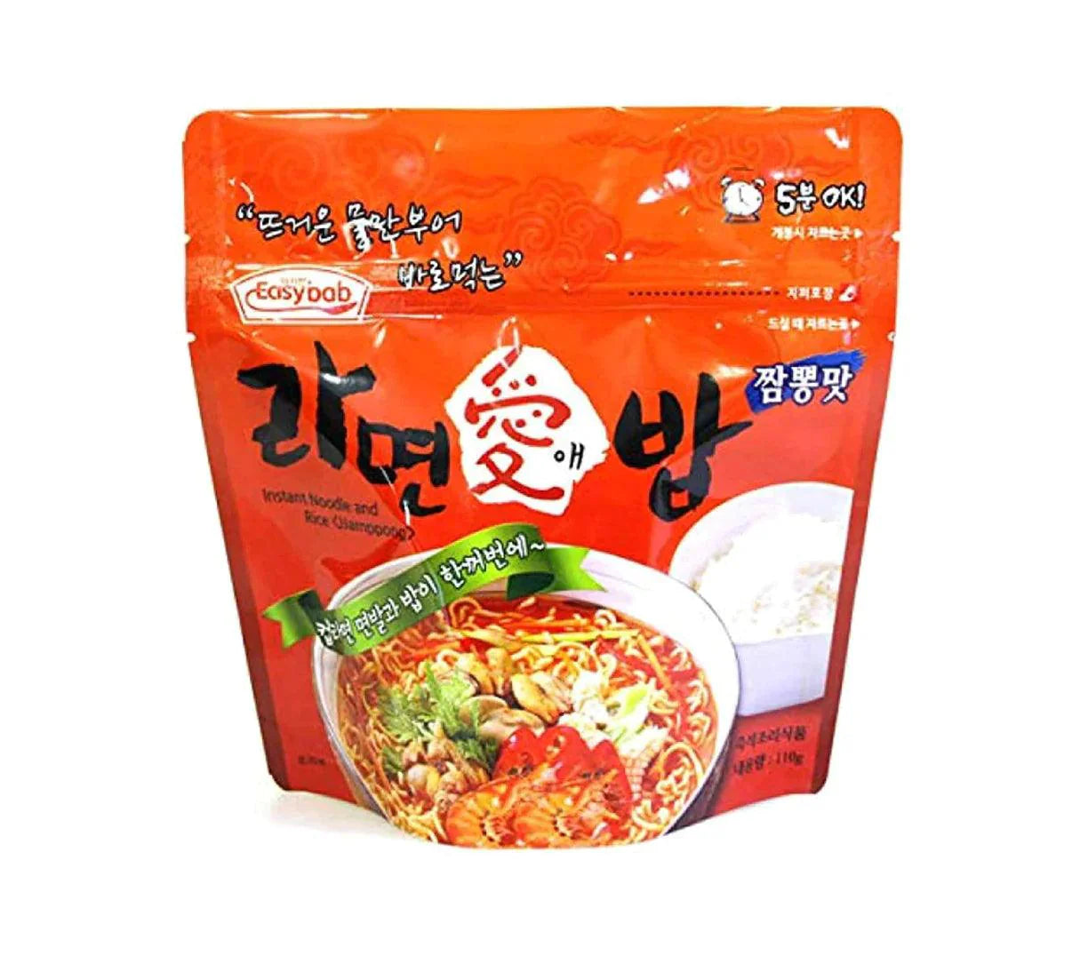Easybab Instant Noodle and Rice with Jjamppong 110 g