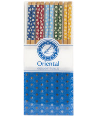 Essstäbchen 24cm 5 Paare Blumen sortiert Geschenkverpackung