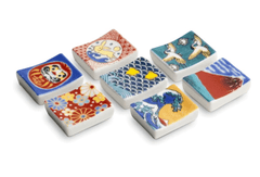 Esstäbchenablage Japan.Motiv 4x3,5 cm Zufällig