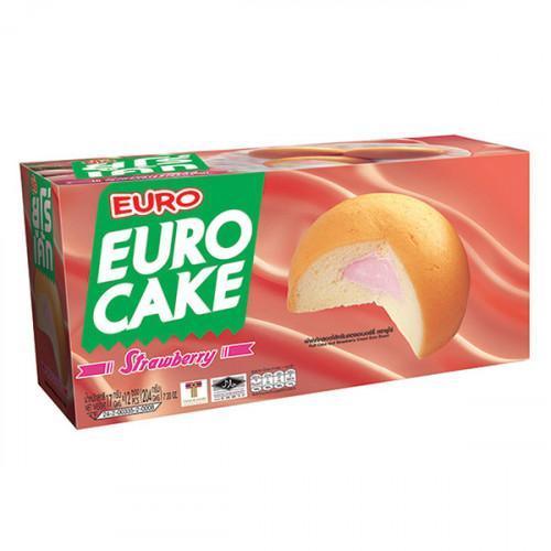 EURO Erdbeerkuchen mit Sahne Füllung