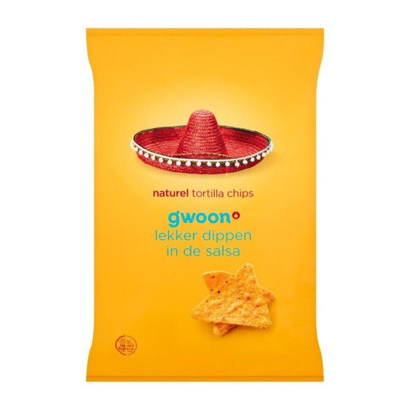 G'woon Tortilla Chips Naturel 165 g