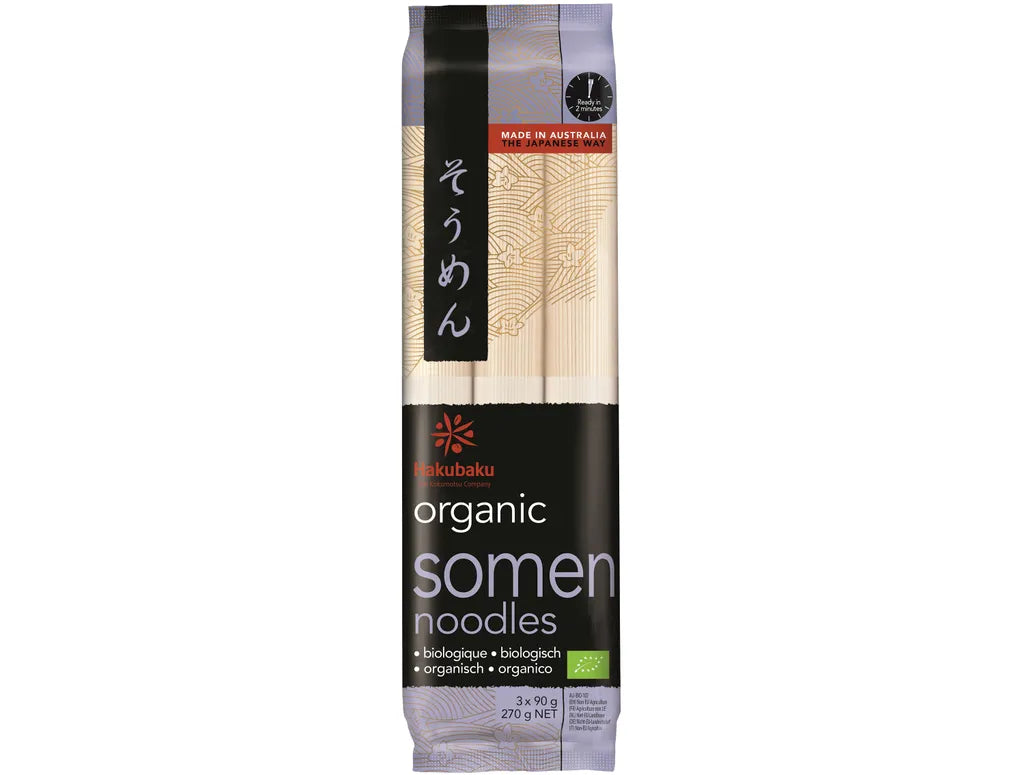 HAKUBAKU Bio Japanische Somen Nudeln 270 g