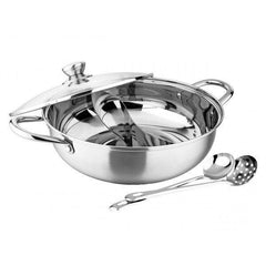 HOT POT 28 CM) 2 FÄCHER MIT GLASDECKEL