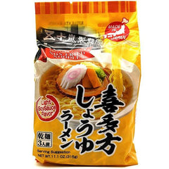 Igarashi Seimen Kitakata Nicht gebratene Shoyu-Sojasauce Ramen 105 g x 3