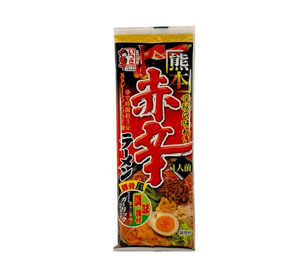 Itsuki Ramen Afo Kumamoto Akakara Bar Noodle 103 g