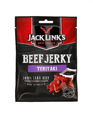 Jack Link's Beef Jerky Teriyaki –25 g – Proteinreiches Trockenfleisch vom Rind – Getrocknetes High Protein Dörrfleisch