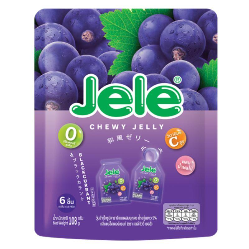 JELE Konjak-Jelly Taschen Johannisbeere 6*18 g
