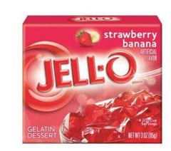 Jell-O Strawberry & Banana Jelly 85 g