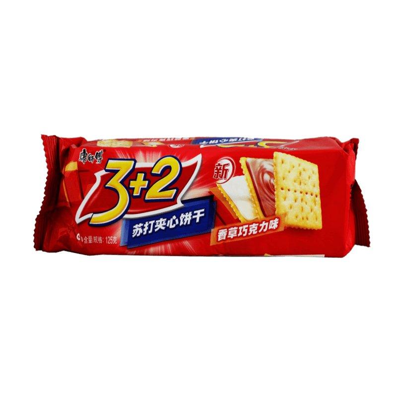 KangShiFu 3+2 Creme Saltine Kekse-Vanillin und Schokolade Geschmack 125 g