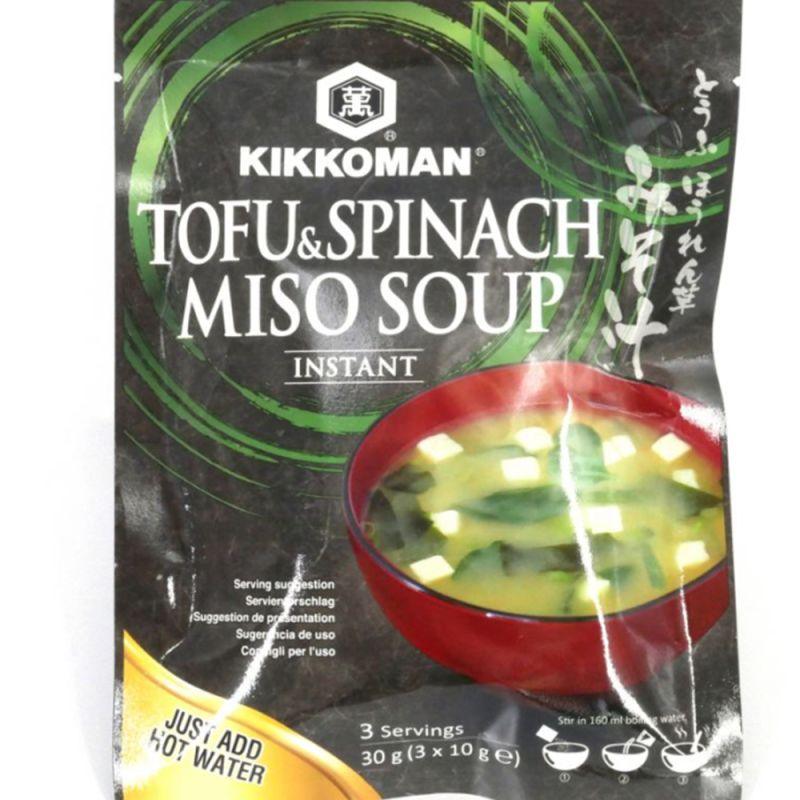Kikkoman Instant Misosuppe mit Tofu & Spinat 3 x 10 g