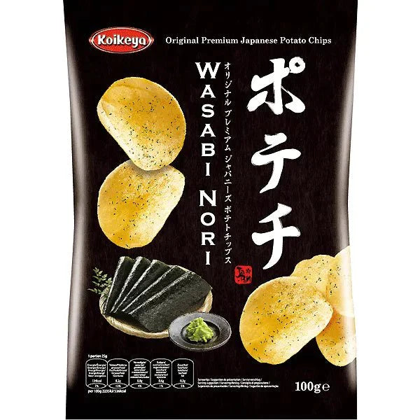 KOIKEYA Kartoffelchips Mit Wasabi-Seetang Geschmack 100 g
