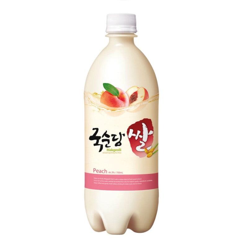 KOOKSOONDANG Makgeolli Reiswein, Pfirsich Geschmack 3% Alc 750 ml