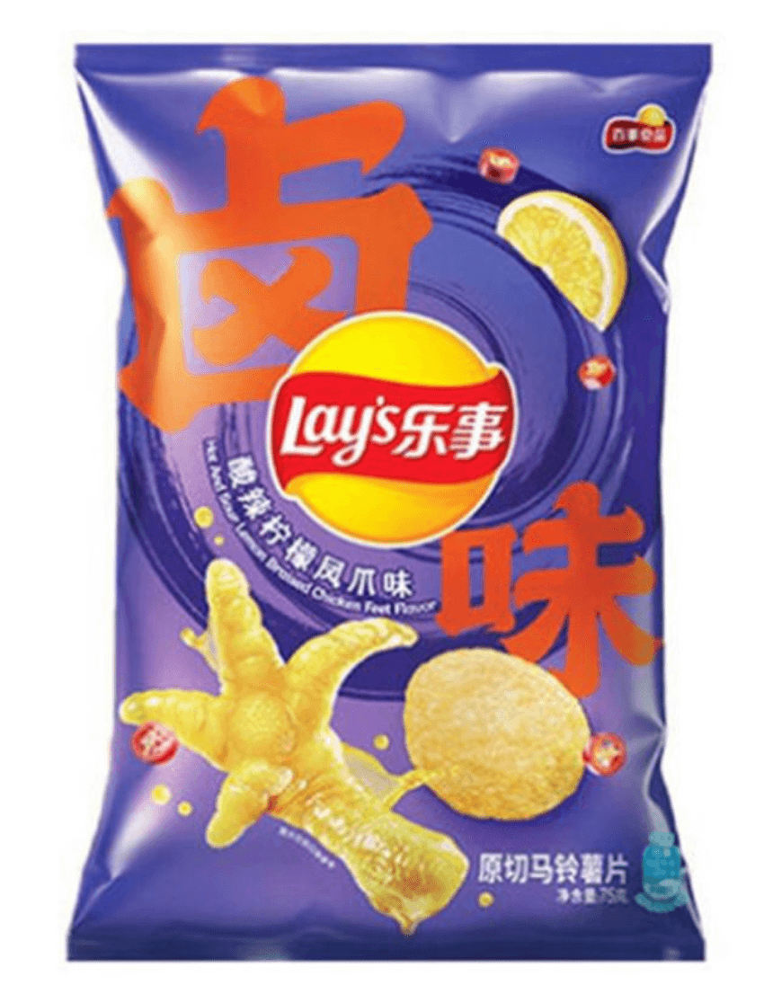 LAYS Kartoffelchips Mit Hühnerfüße-Geschmark Sauer&Scharf 70 g