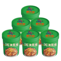MaLiuJi Instant Süßkartoffelnudeln mit rotem Öl, Barbecue-Geschmack 209 g